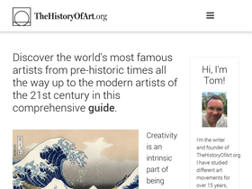 'thehistoryofart.org' screenshot
