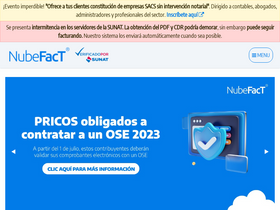 'nubefact.com' screenshot