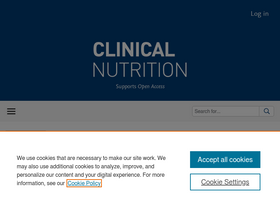 'clinicalnutritionjournal.com' screenshot