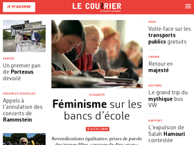 'lecourrier.ch' screenshot