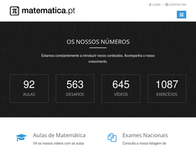 'matematica.pt' screenshot