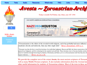 'avesta.org' screenshot
