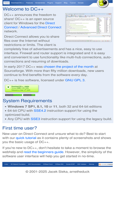 dcplusplus.sourceforge.net