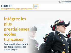 'edulide.fr' screenshot