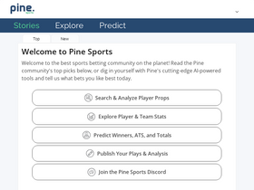 'pine-sports.com' screenshot