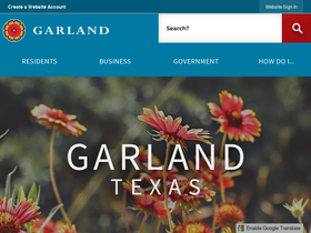 'garlandtx.gov' screenshot