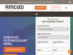 'rmcad.edu' screenshot