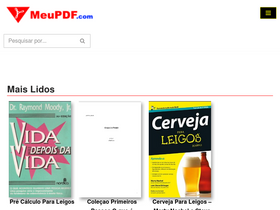 'meupdf.com' screenshot