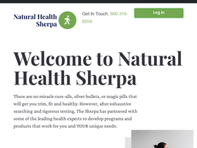 'naturalhealthsherpa.com' screenshot