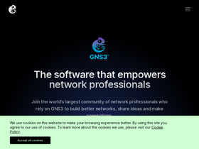 'gns3.com' screenshot