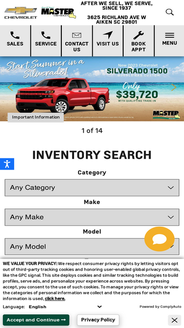 masterchevycadillac.com