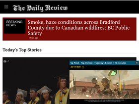 'thedailyreview.com' screenshot