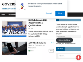 'governmentph.com' screenshot