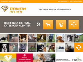 'tierheimhelden.de' screenshot