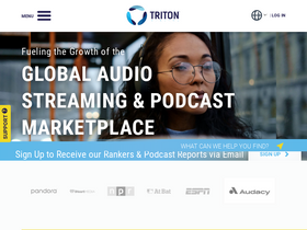 'tritondigital.com' screenshot
