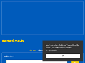 'konozime.lv' screenshot