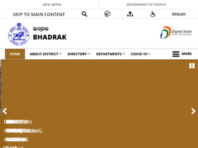 'bhadrak.nic.in' screenshot