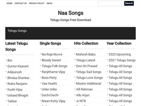 'naasongsnew.com' screenshot