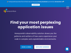'honeycomb.io' screenshot
