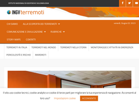 'ingvterremoti.com' screenshot