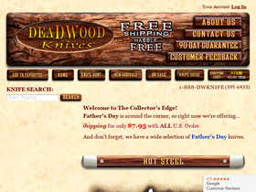 'deadwoodknives.com' screenshot