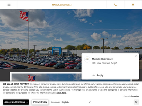 'matickchevy.com' screenshot