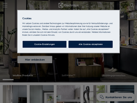 'electrolux.ch' screenshot