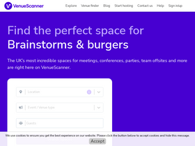 'venuescanner.com' screenshot