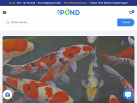 Mypond homepage screenshot