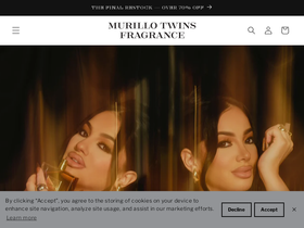 murillotwinsfragrance.com homepage screenshot