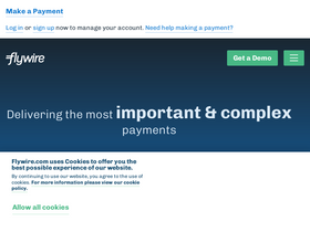 'flywire.com' screenshot