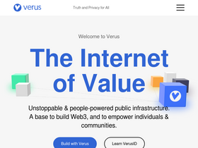 'verus.io' screenshot