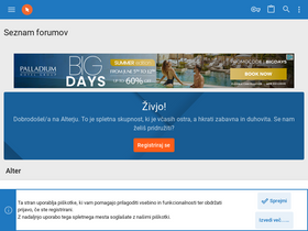 'alter.si' screenshot