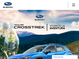 'subaru.com.mx' screenshot