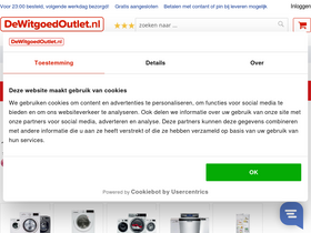 'dewitgoedoutlet.nl' screenshot