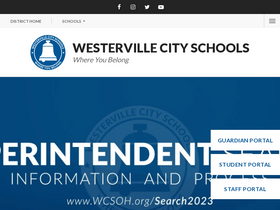 'westerville.k12.oh.us' screenshot