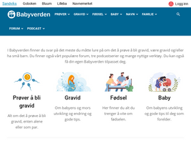 'babyverden.no' screenshot