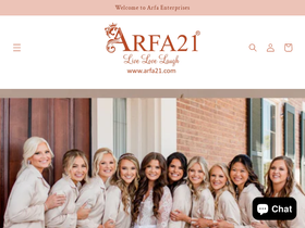 arfa21.com homepage screenshot