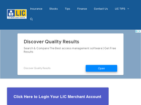 'lic-merchant.com' screenshot
