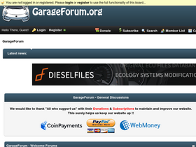 'garageforum.org' screenshot