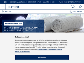 'dormeo.md' screenshot