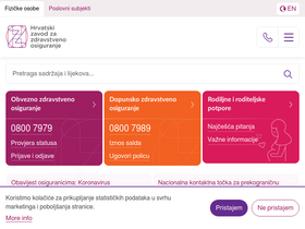 'hzzo.hr' screenshot