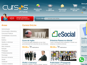 'cursos24horas.com.br' screenshot