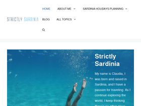 'strictlysardinia.com' screenshot