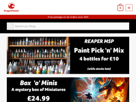 dragonpainter.com homepage screenshot