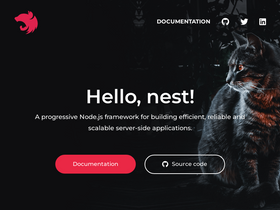 'nestjs.com' screenshot