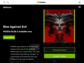 'geforce.com' screenshot