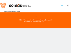 'tierradelfuego.gob.ar' screenshot