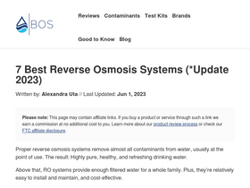 'best-osmosis-systems.com' screenshot
