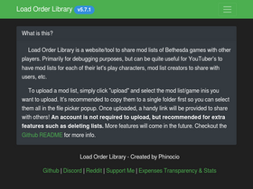 'loadorderlibrary.com' screenshot
